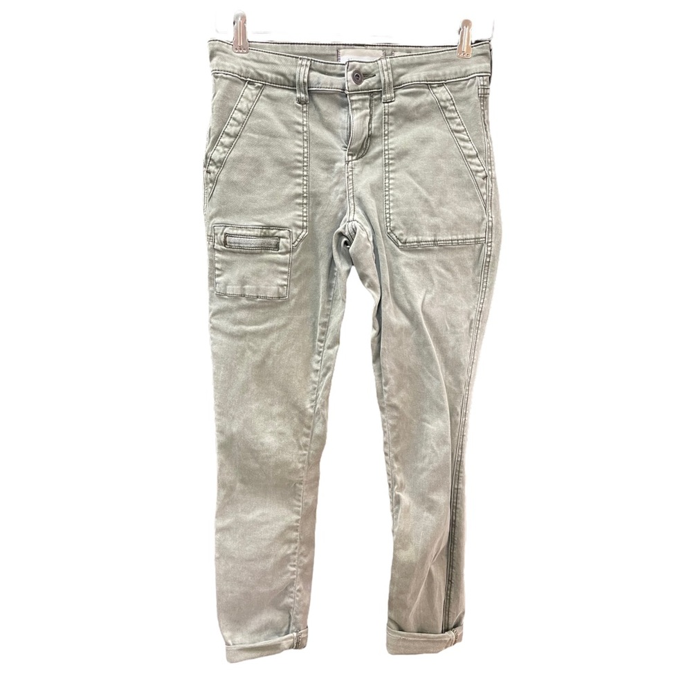 ANTHROPOLOGIE HEI HEI Skinny Pants Light Olive/Gray Size 26